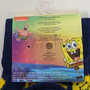 SpongeBob Nickelodeon Crew Mens Socks